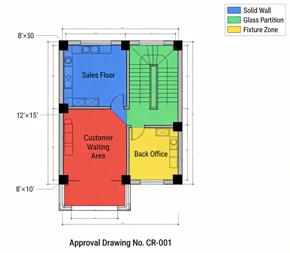 改造前店面照片